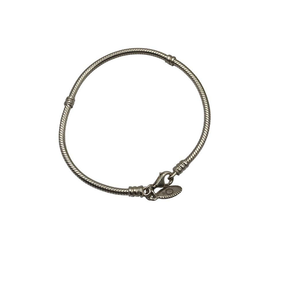Pandora Moments Snake Chain Bracelet Sterling Silver 925 Lobster Clasp 8.25in